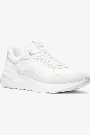 Michael Kors MK Trevor Mixed-Media Trainer - - Michael Kors