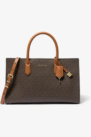 Michael Kors MK Scarlett Medium Signature Logo Satchel - - Michael Kors