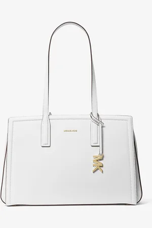 Michael Kors MK Laila Medium Leather Tote Bag - - Michael Kors