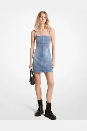 Michael Kors MK Stretch Denim Mini Dress - - Michael Kors