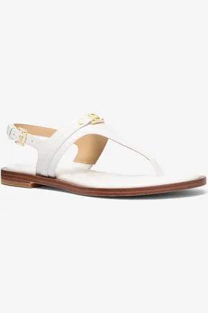 Michael Kors MK Mandy Leather T-Strap Sandal - - Michael Kors