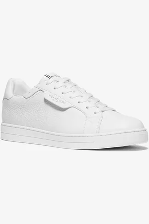 Michael Kors MK Keating Pebbled Leather Trainers - - Michael Kors