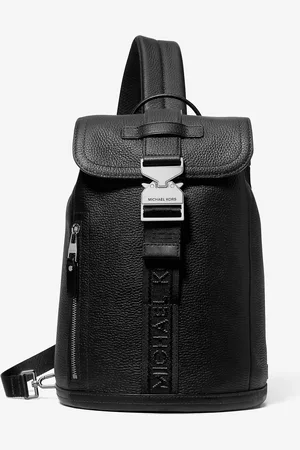 Michael Kors MK Hudson Leather Aviator Sling Pack - - Michael Kors