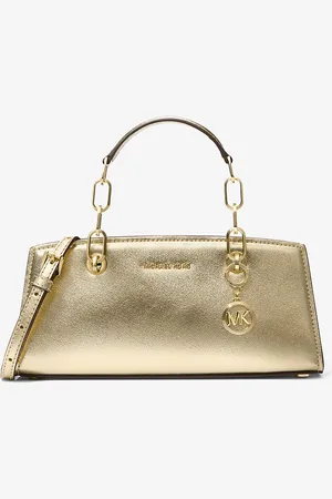 Michael Kors MK Cynthia Small Metallic Leather Crossbody Bag - - Michael Kors
