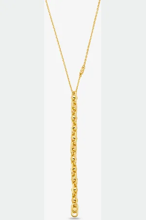 Michael Kors MK Astor Small Precious Metal-Plated Sterling Silver Link Necklace -