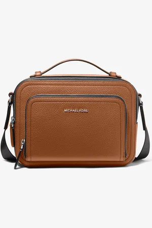 Michael Kors MK Hudson Pebbled Leather Crossbody Bag - - Michael Kors
