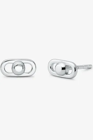 Michael Kors MK Astor Link Extra-Small Precious Metal-Plated Sterling Earrings -