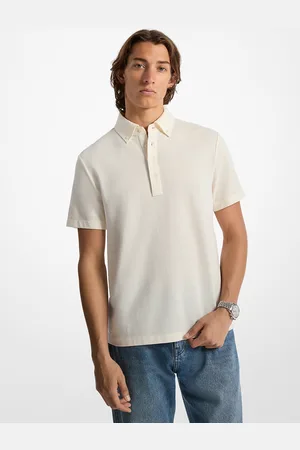 Michael Kors MK Cotton Blend Piqué Oxford Shirt - - Michael Kors
