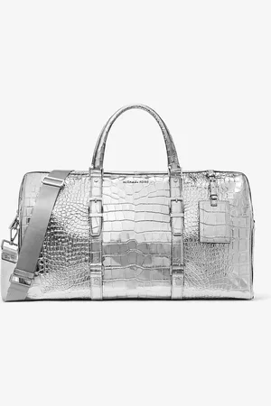 Michael Kors MK Bedford Travel Extra-Large Metallic Crocodile Embossed Leather Weekender Bag - - Michael Kors