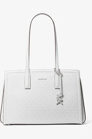 Michael Kors MK Laila Medium Signature Logo Tote Bag - - Michael Kors
