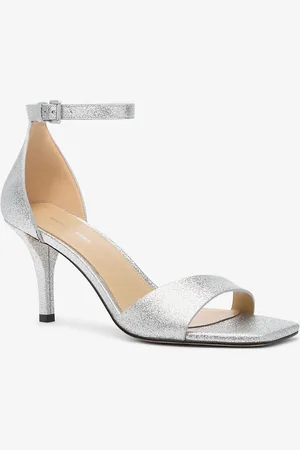 Michael Kors MK Jaida Metallic Leather Sandal - - Michael Kors