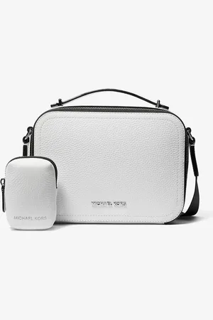 Michael Kors MK Hudson Pebbled Leather Crossbody Bag - - Michael Kors