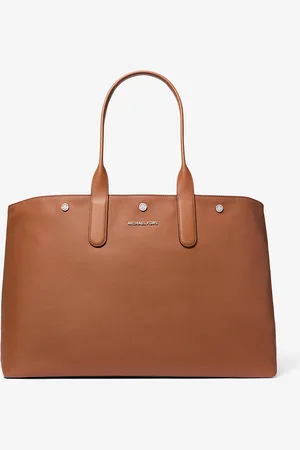 Michael Kors MK Hudson Oversized Leather Tote Bag - - Michael Kors