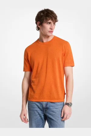 Michael Kors MK Linen and Cotton T-Shirt - - Michael Kors