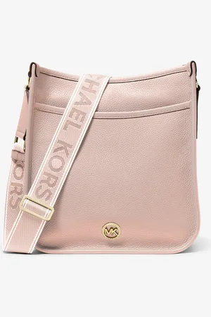 Michael Kors MK Luisa Large Pebbled Leather Messenger Bag - - Michael Kors