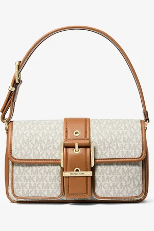 Michael Kors MK Colby Medium Signature Logo Shoulder Bag - - Michael Kors