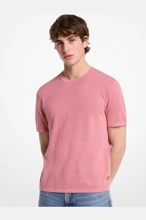 Michael Kors MK Linen and Cotton T-Shirt - - Michael Kors