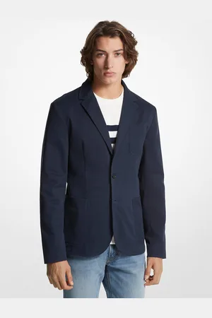 Michael Kors MK Stretch Cotton Twill Blazer - - Michael Kors
