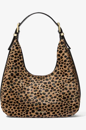 Michael Kors MK Nolita Small Cheetah Print Calf Hair Hobo Shoulder Bag - - Michael Kors