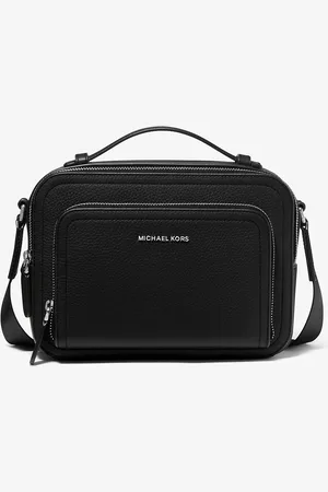 Michael Kors MK Hudson Pebbled Leather Crossbody Bag - - Michael Kors
