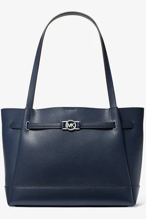 Michael Kors MK Reed Large Pebbled Leather Belted Tote Bag - - Michael Kors