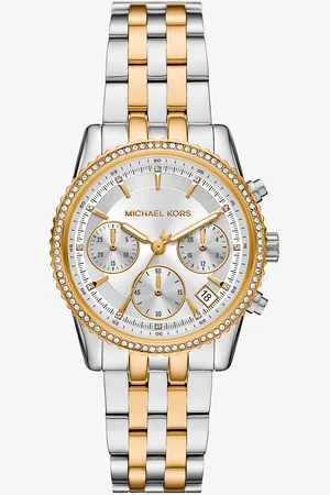 Michael Kors MK Mini Ritz Pavé Two-Tone Watch -