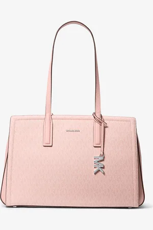 Michael Kors MK Laila Medium Signature Logo Tote Bag - - Michael Kors
