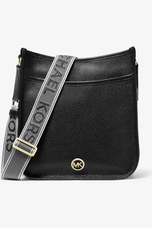 Michael Kors MK Luisa Large Pebbled Leather Messenger Bag - - Michael Kors