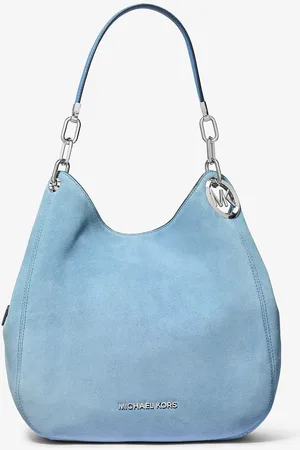 Michael Kors MK Lillie Large Suede Shoulder Bag - - Michael Kors