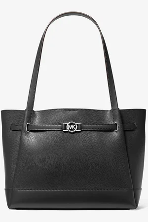 Michael Kors MK Reed Large Pebbled Leather Belted Tote Bag - - Michael Kors