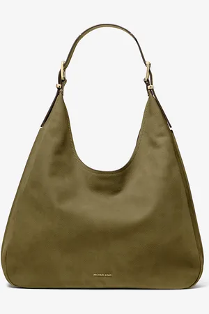 Michael Kors MK Nolita Large Nubuck Hobo Shoulder Bag - - Michael Kors