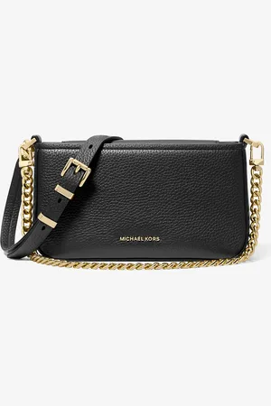 Michael Kors MK Bryant Small Pebbled Leather Convertible Pochette - - Michael Kors