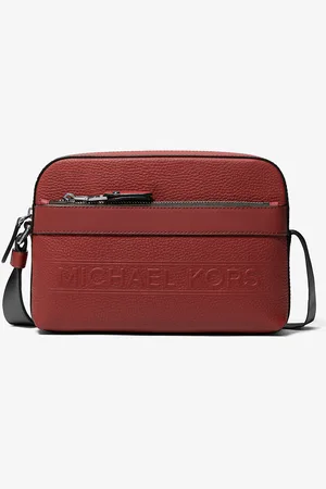 Michael Kors MK Hudson Pebbled Leather Utility Crossbody Bag - - Michael Kors