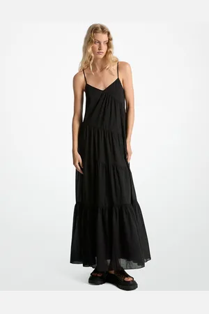 Michael Kors MK Cotton Tiered Maxi Dress - - Michael Kors