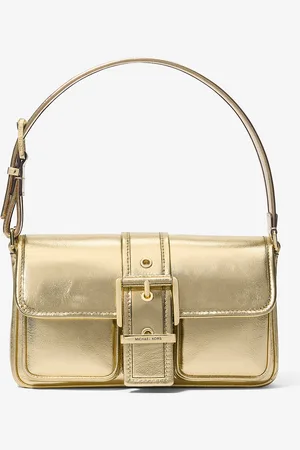 Michael Kors MK Colby Medium Metallic Leather Shoulder Bag - - Michael Kors