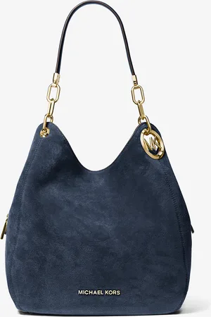 Michael Kors MK Lillie Large Suede Shoulder Bag - - Michael Kors