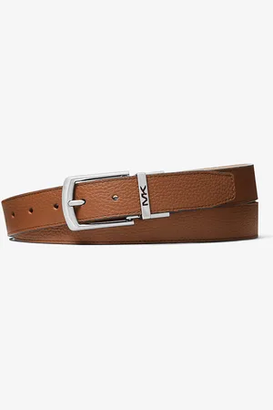 Michael Kors MK Reversible Pebbled Leather Belt - - Michael Kors