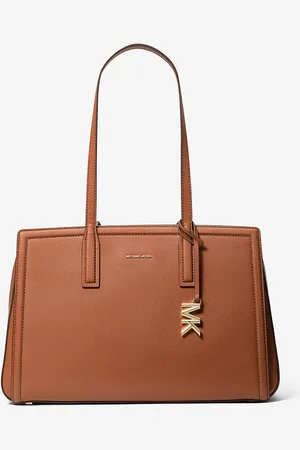 Michael Kors MK Laila Medium Leather Tote Bag - - Michael Kors