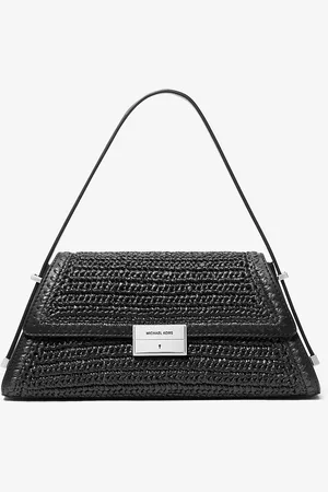 Michael Kors MK Ludlow Medium Hand-Crocheted Straw Shoulder Bag - - Michael Kors