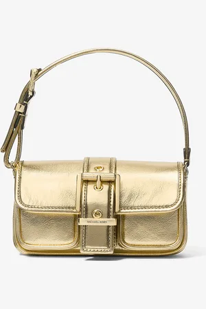 Michael Kors MK Colby Extra-Small Metallic Leather Shoulder Bag - - Michael Kors