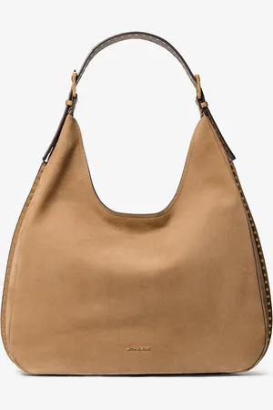 Michael Kors MK Nolita Large Nubuck Hobo Shoulder Bag - - Michael Kors