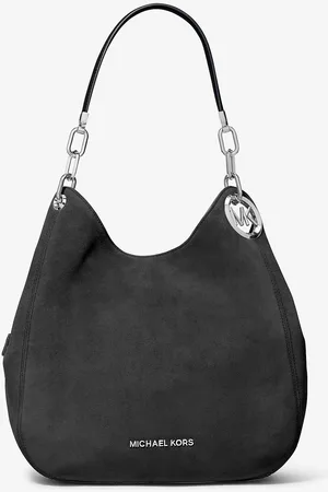Michael Kors MK Lillie Large Suede Shoulder Bag - - Michael Kors