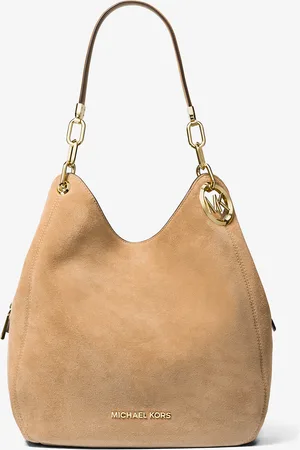 Michael Kors MK Lillie Large Suede Shoulder Bag - - Michael Kors