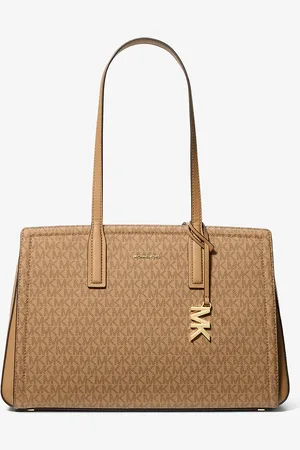 Michael Kors MK Laila Medium Signature Logo Tote Bag - - Michael Kors