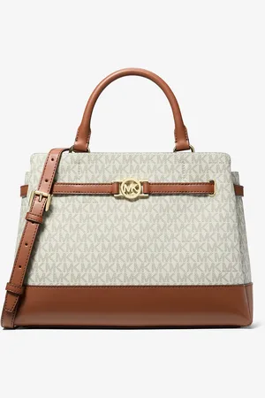 Michael Kors MK Reed Large Signature Logo Satchel - - Michael Kors