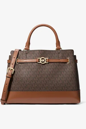 Michael Kors MK Reed Large Signature Logo Satchel - - Michael Kors