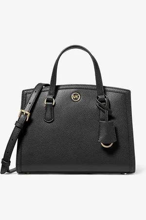 Michael Kors MK Chantal Small Pebbled Leather Messenger Bag - - Michael Kors