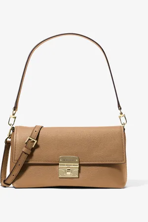 Michael Kors MK Addie Medium Leather Convertible Shoulder Bag - - Michael Kors