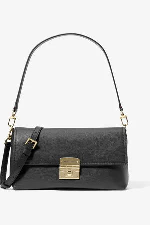 Michael Kors MK Addie Medium Leather Convertible Shoulder Bag - - Michael Kors