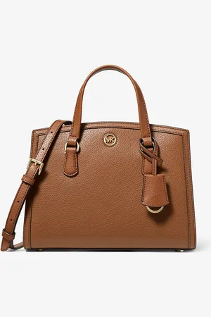 Michael Kors MK Chantal Small Pebbled Leather Messenger Bag - - Michael Kors
